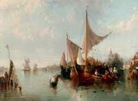 Fishing Boats in Bruges, Belgium