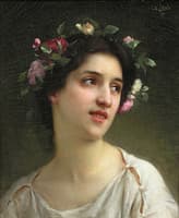Nymph with Flowers and Garland
