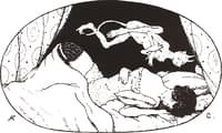 A Sleeping Woman with Devil