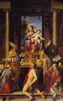 Madonna and Child Enthroned with Saints