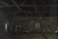 Interior of Norman Merchant House, Blue Anchor Lane, Southampton, 12th Century