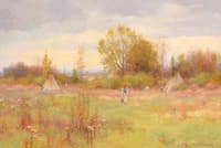 Crow Camp at foot of Custer Battlefield, Montana