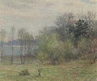 Wooded Landscape with Pond