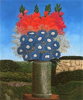 Bouquet of Flowers in a Landscape