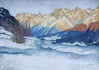 Winter Landscape in Tarasp