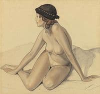 Nude in a Black Hat