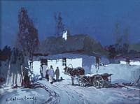 Nighttime in the Village
