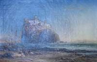The Old Castle Overlooking the Bay of Naples, Italy