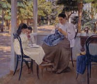 On the Terrace. Summer