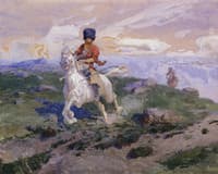 Cossack Riding a White Horse