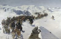 Prince Argutinsky Crossing the Caucasus Mountains
