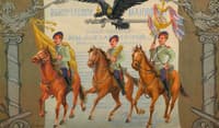 Manifesto. Nicholas II and Cossacks