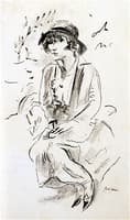 Hermine David in a Hat