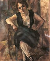 Young Woman in a Black Dress