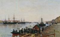 Pier on the Neva