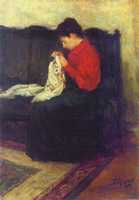 Woman Sewing