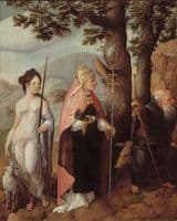 Lochorst Triptych with The Entry of Christ into Jerusalem (left panel)