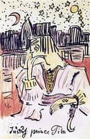 Jussuf prince Tiba, Postcard to Franz Marc