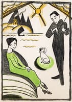 Poster Design for the Gabriele Münter exhibition in the Den Frie Udstilling in Copenhagen