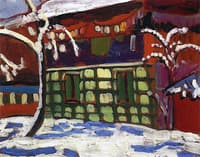 House with Snow Covered Trees