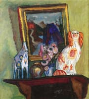 Still Life with Spotted Dog