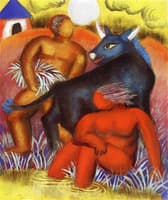 People with Cow