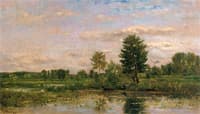 A Boat on the Banks of the River