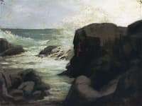Sea and Rocks near Spouting Horn