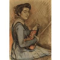 Renée Druet au violon