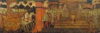 Solomon and the Queen of Sheba (cassone, front panel)