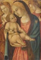 Virgin and Child with Two Angels