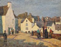 Place de village animée