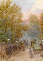 An autumn evening on the Marylebone Road