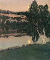 Moonlight Birches