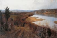 Autumn in Tarusa on the Oka River