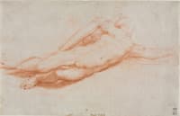 Study of a Fallen Soldier (possibly the Conversion of Saul) (recto)