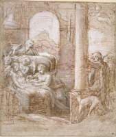 Nativity with the Arrival of the Shepherds