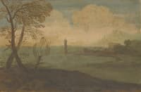 Coastal Landscape with Tower