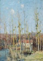 Cottage on a Riverbank