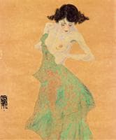 Woman in a Green Dress
