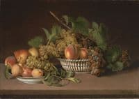 Still Life - Pears, Peaches and Grapes