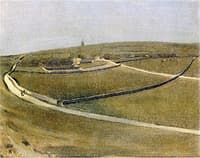 The Downs with Distant Windmill, Rottingdean