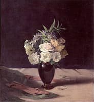 White Roses in a Vase