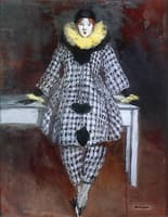 Viola Tree in Pierrot Costume