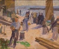 Postbåden kommer. Christiansø (The Mail Boat Arriving at Christiansø)