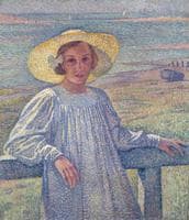 Girl in a Straw Hat