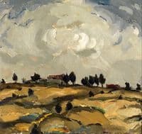Autumn Landscape with Clouds