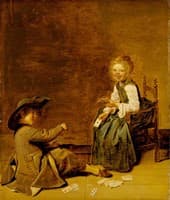 Children Playing Cards