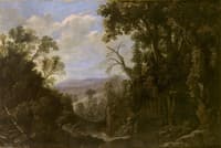 Landscape with Hermit Bound in Chains