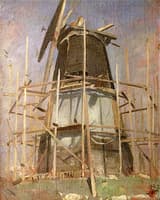 The Windmill, Roddingdean, under Repair